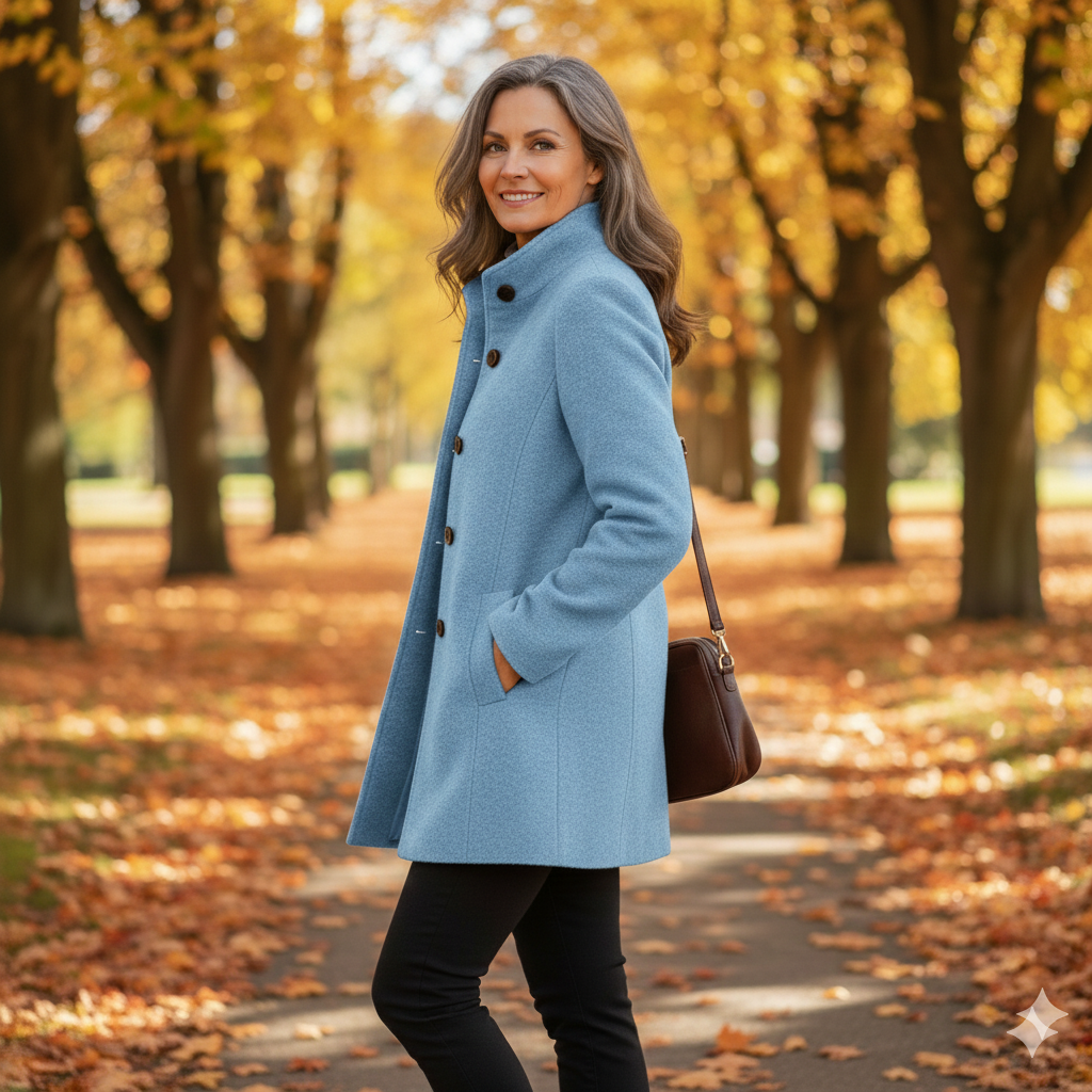 Tess | Classic Wool-Blend Coat for Women