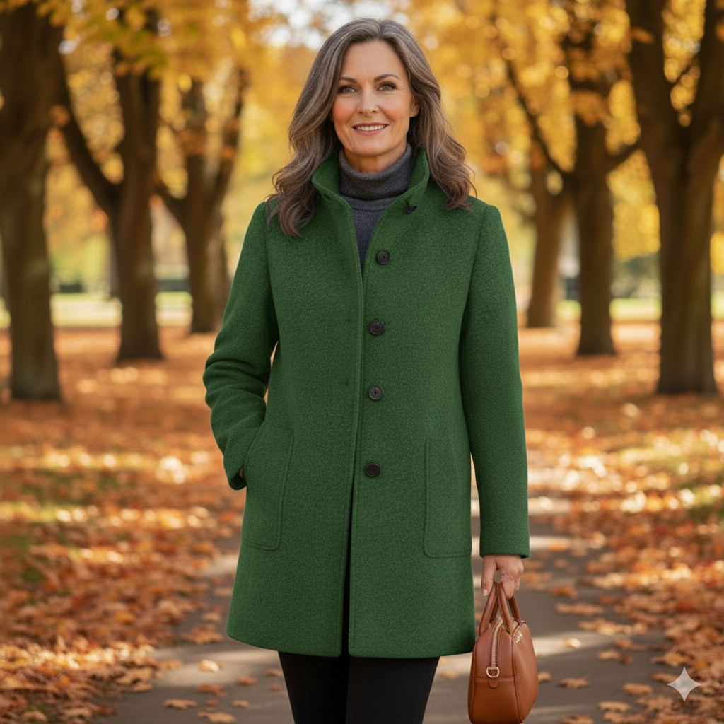 Tess | Classic Wool-Blend Coat for Women
