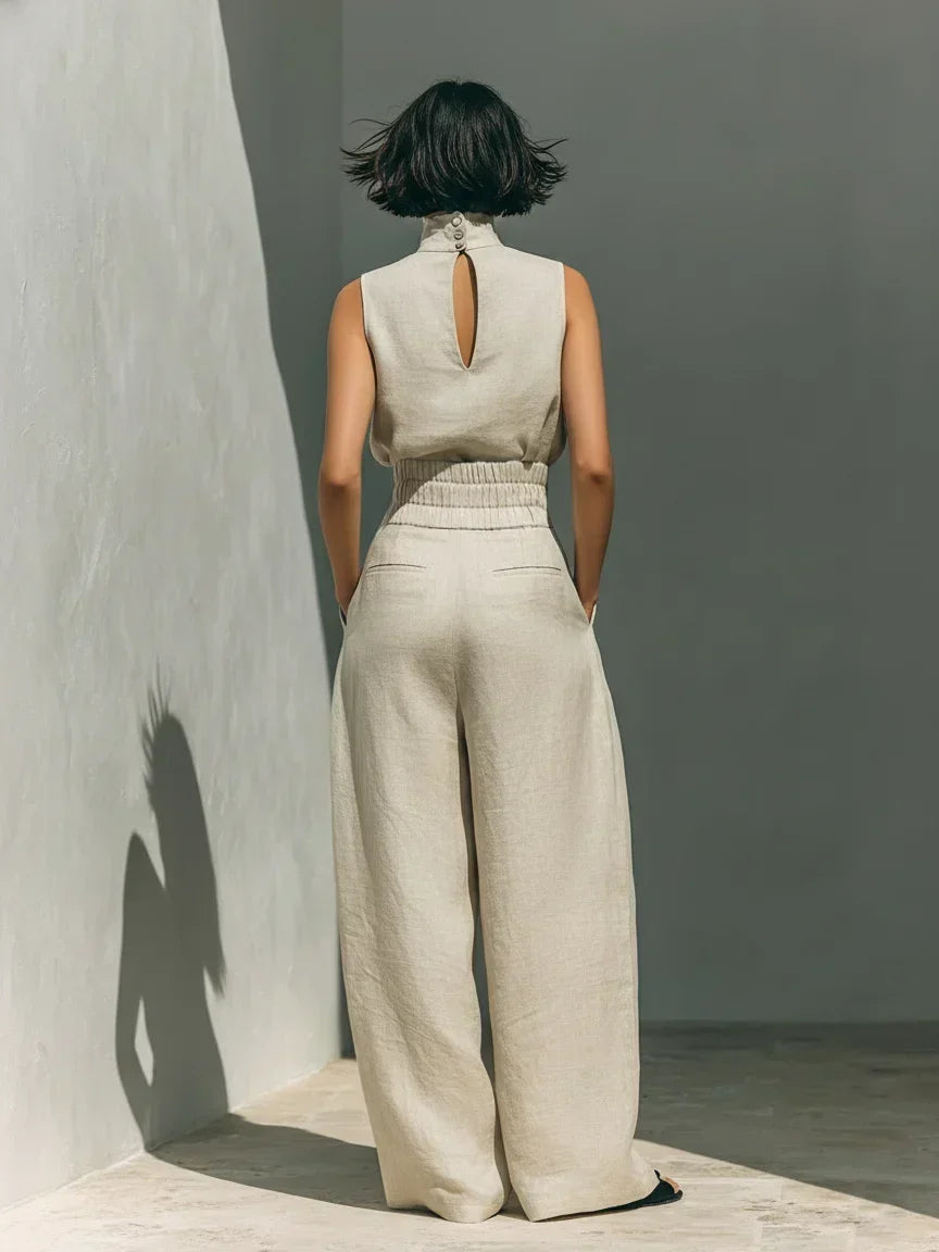 Joana Elegant Cotton and Linen Set