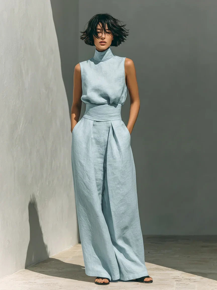 Joana Elegant Cotton and Linen Set