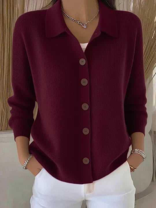 Ramona – Button-Up Turtleneck Cardigan