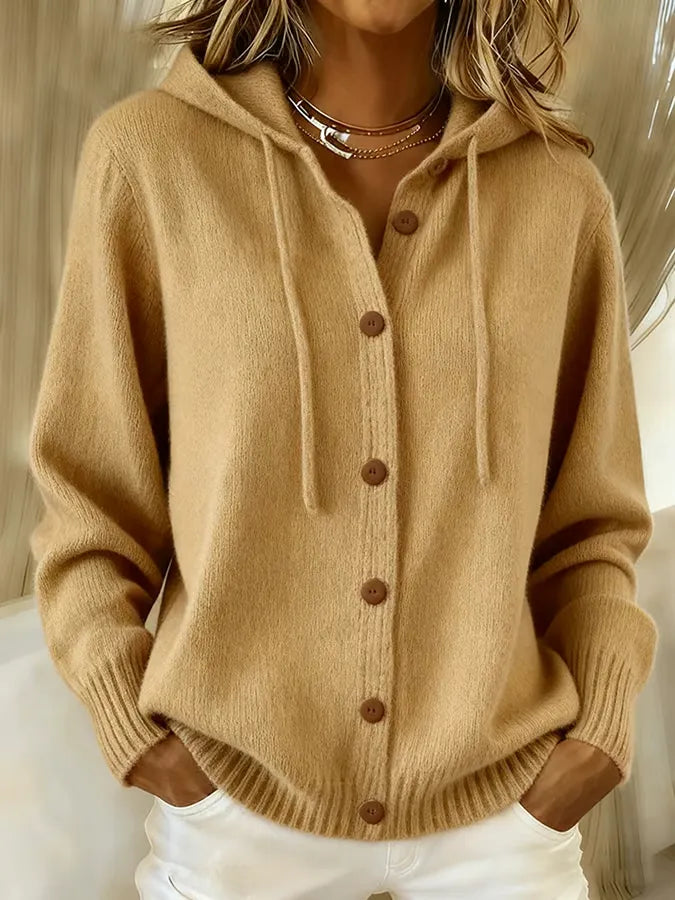 Brenda™ | Cozy Button Cardigan Hoodie