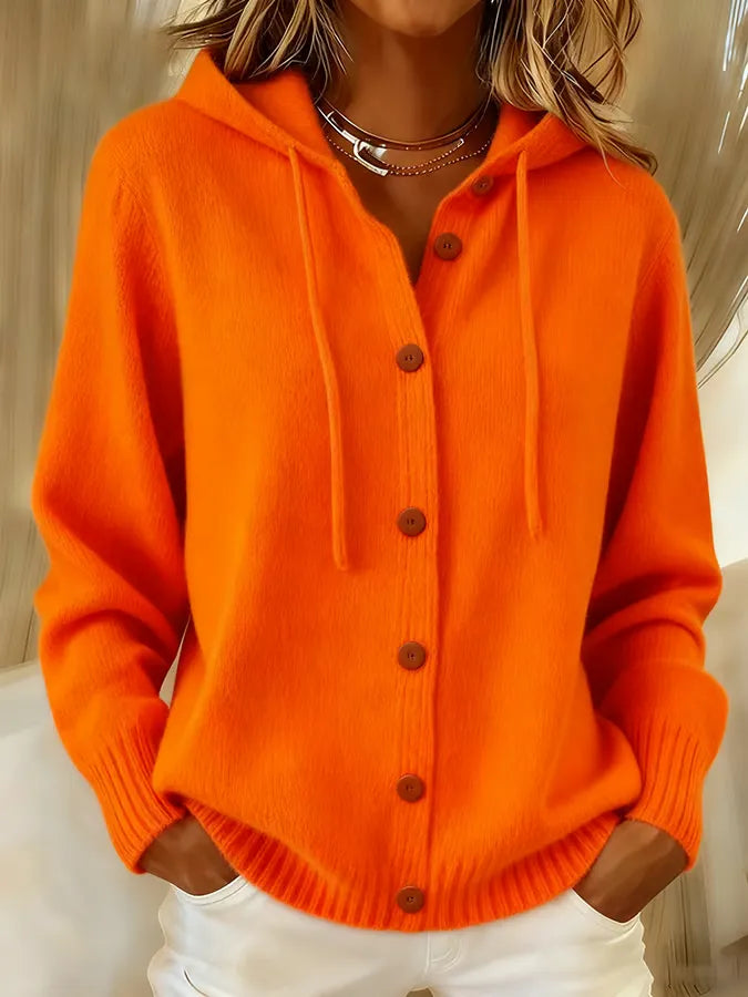 Brenda™ | Cozy Button Cardigan Hoodie