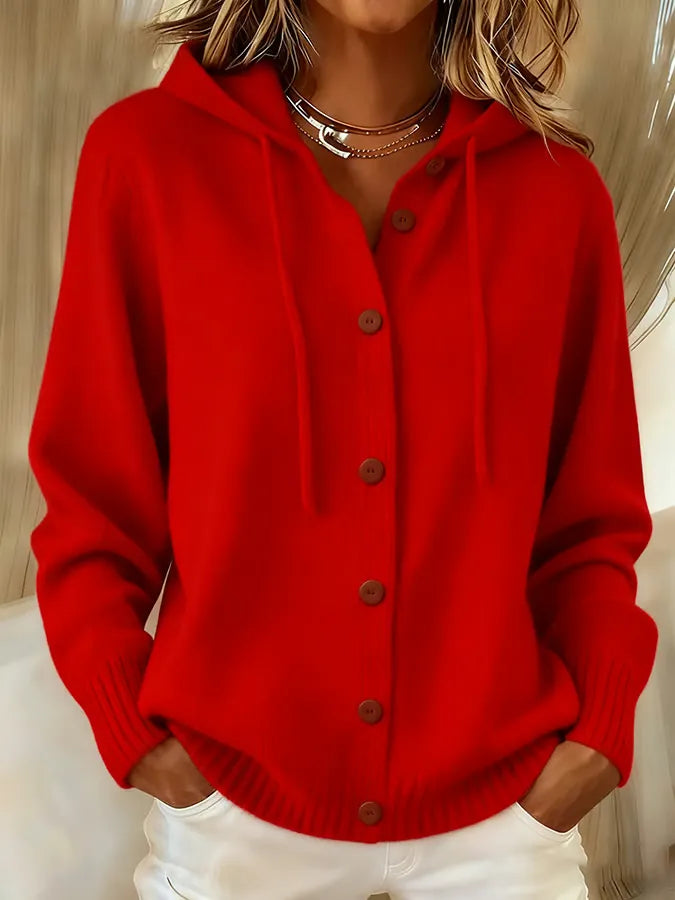 Brenda™ | Cozy Button Cardigan Hoodie