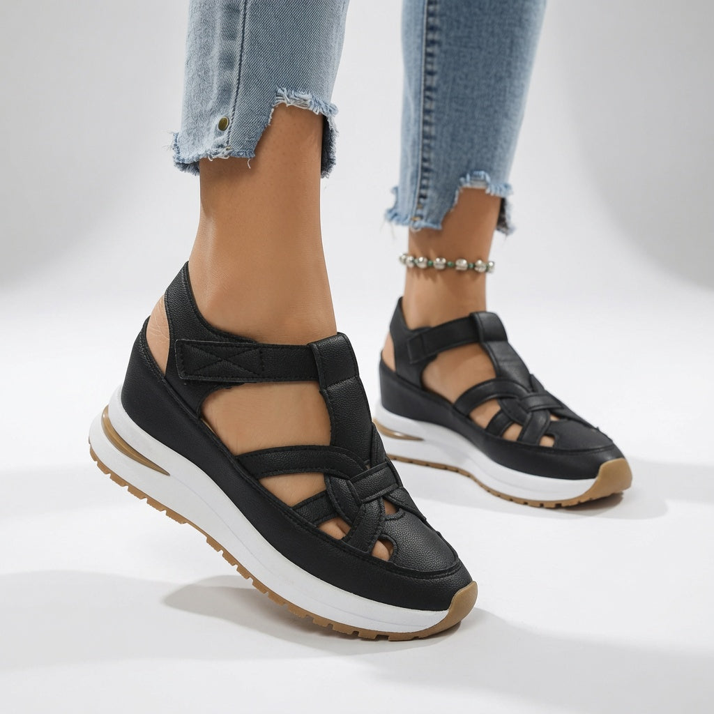 Aurélisse™ – Ergonomic Platform Sandals for Summer Comfort