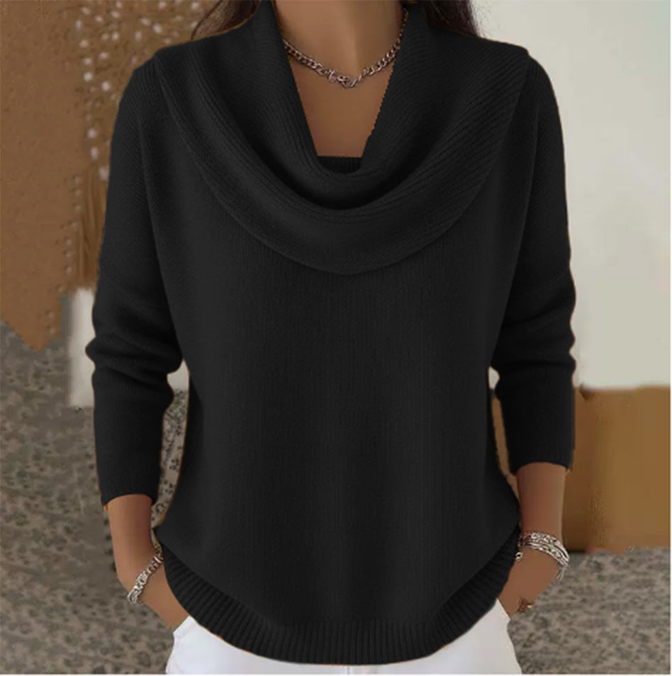 Demi – Draped Neck Sweater