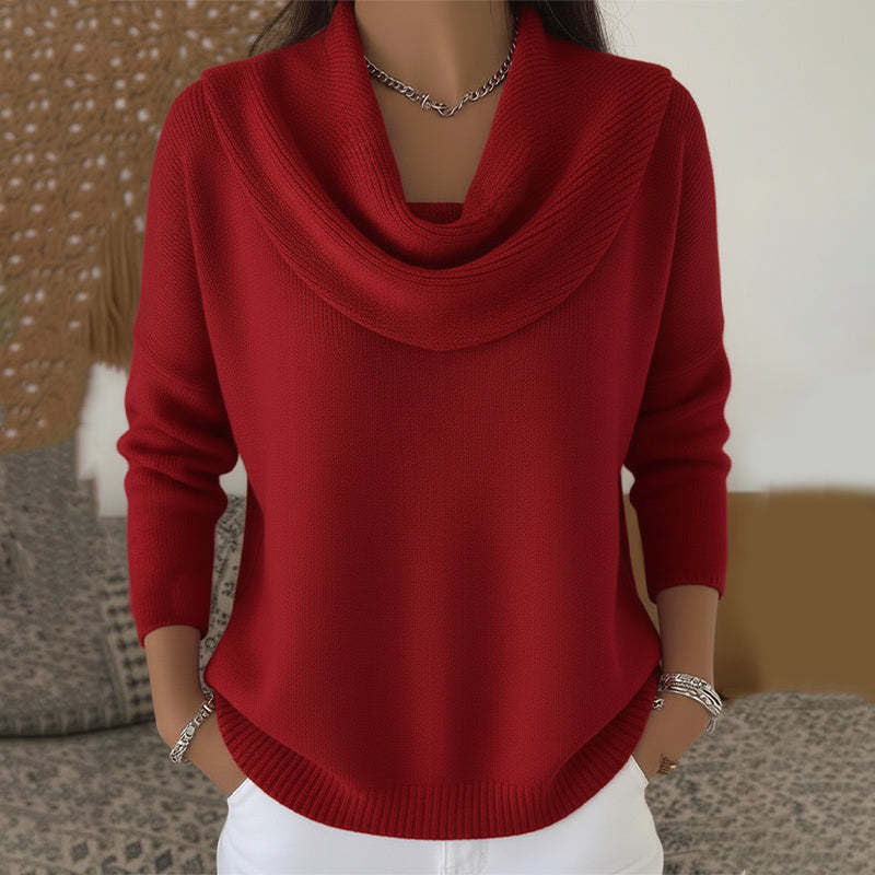 Demi – Draped Neck Sweater