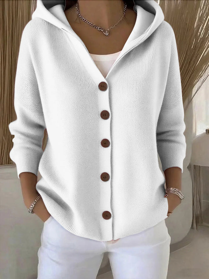 Darienne™ | Hooded Button-Up Knit Cardigan