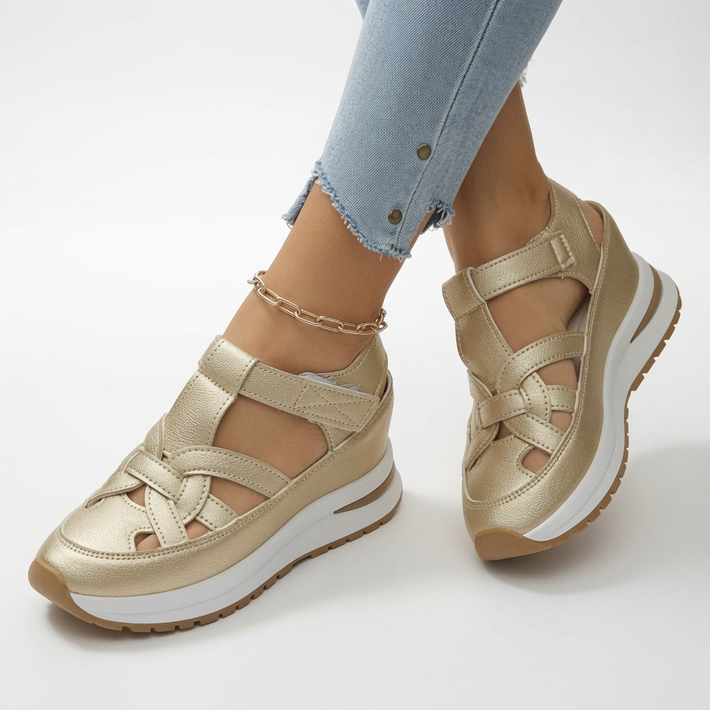 Aurélisse™ – Ergonomic Platform Sandals for Summer Comfort