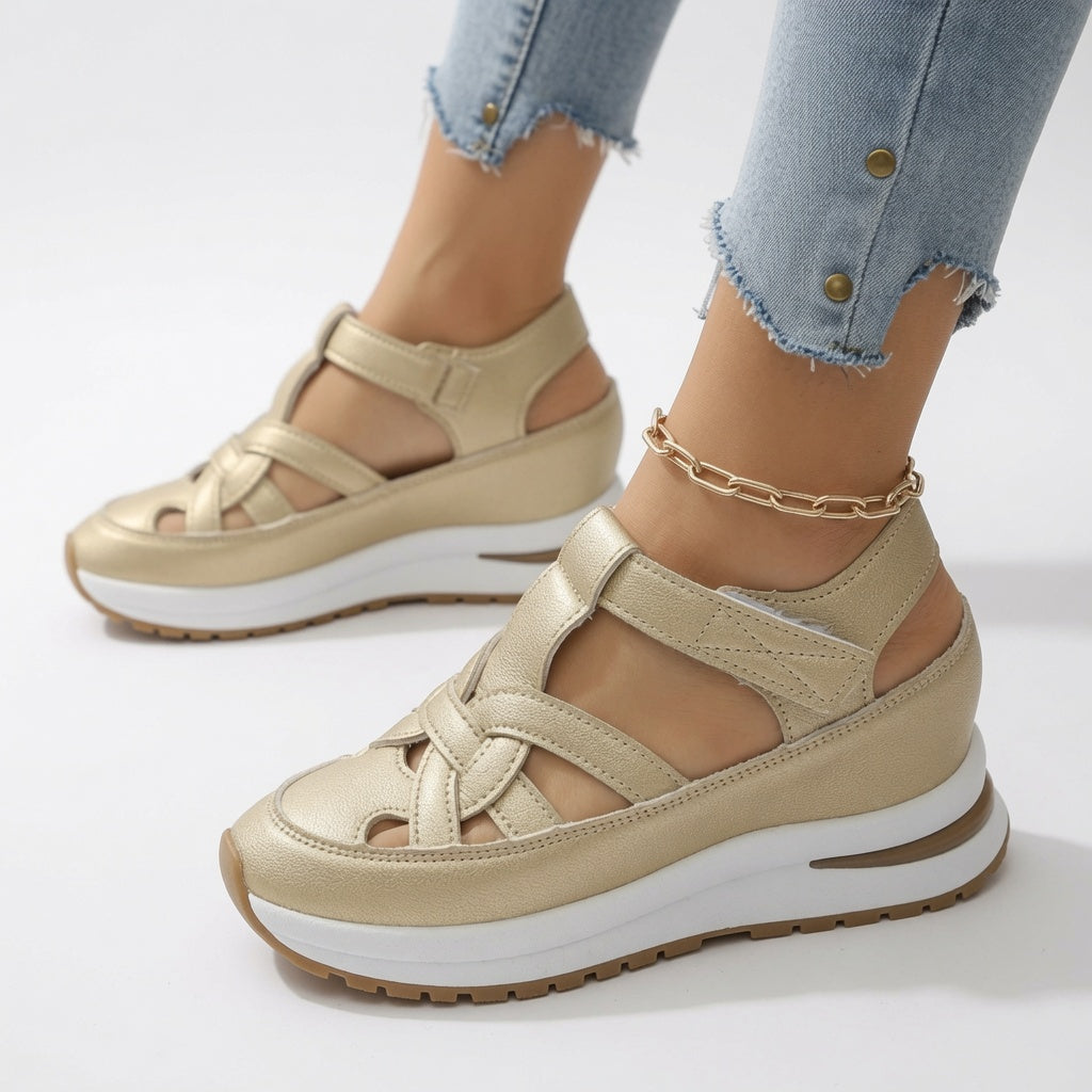 Aurélisse™ – Ergonomic Platform Sandals for Summer Comfort