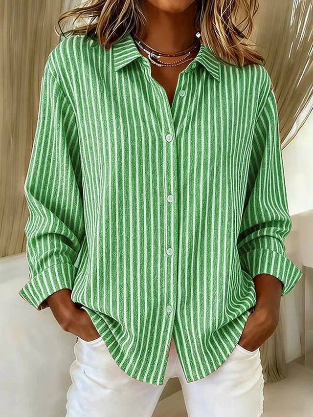 Jacqueline™ | Striped Button-Down Shirt