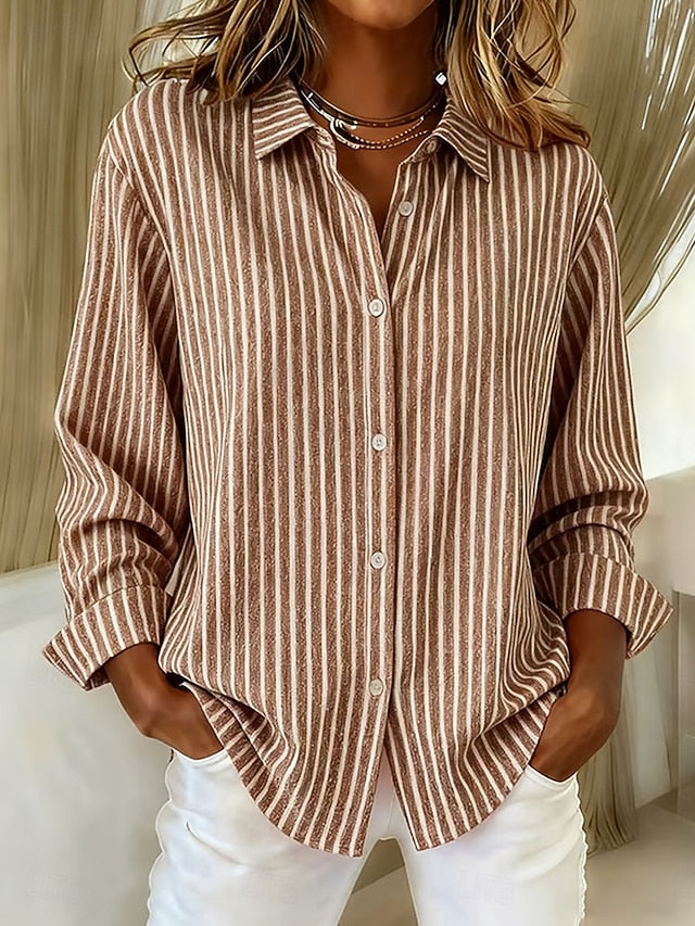 Jacqueline™ | Striped Button-Down Shirt