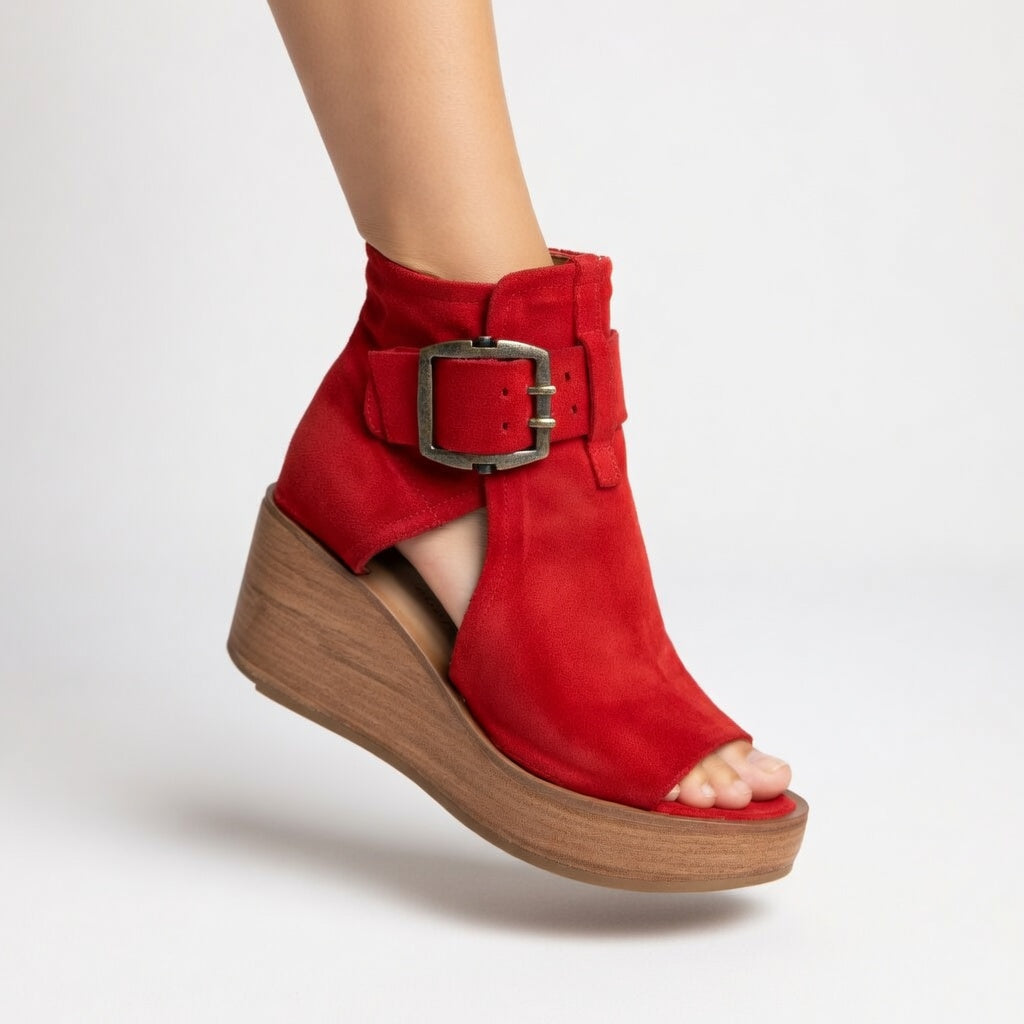 Aurelia™ - Modern Open Wedge Ankle Boots