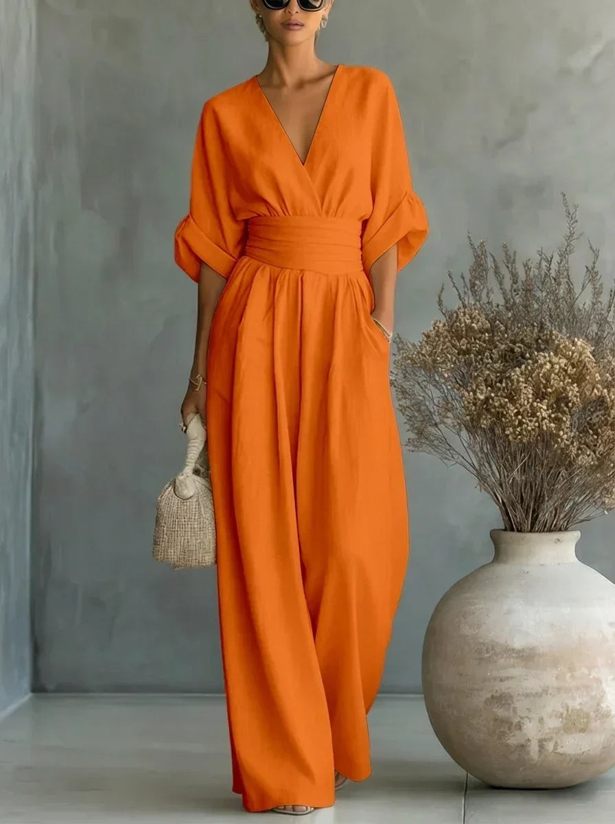 Leandra Essential Jumpsuit with V-Neck