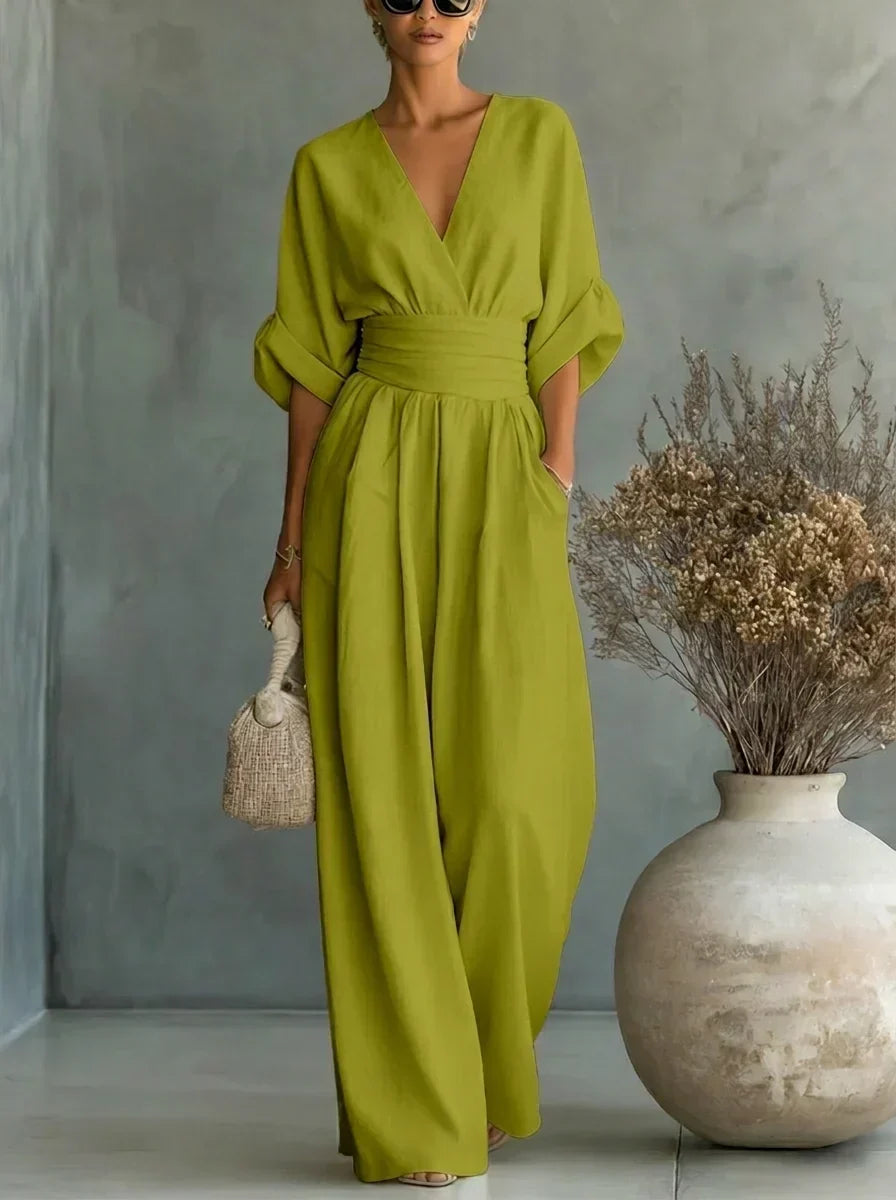 Leandra Essential Jumpsuit with V-Neck