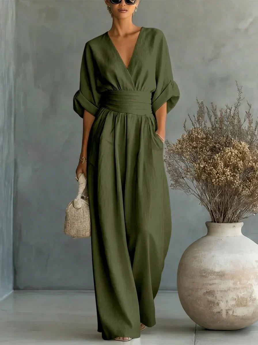Leandra Essential Jumpsuit with V-Neck