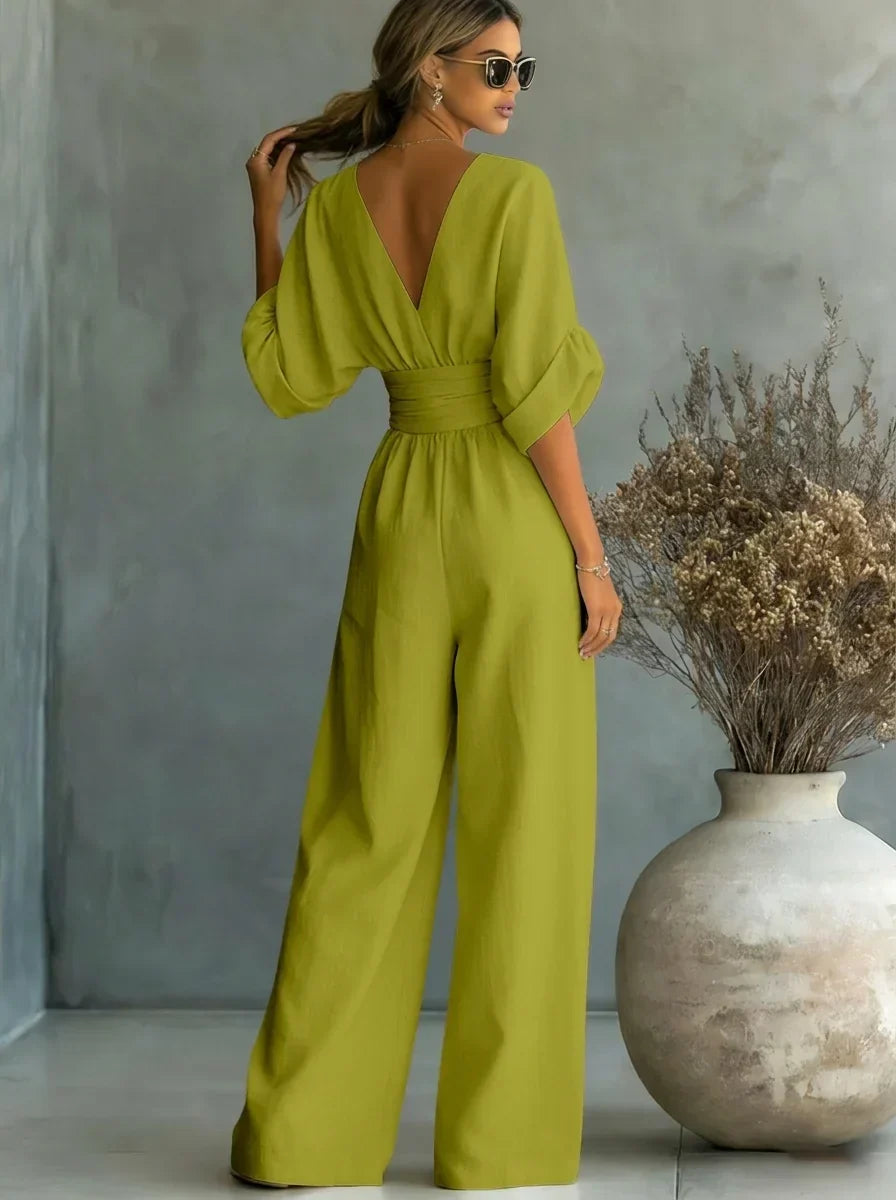Leandra Essential Jumpsuit with V-Neck