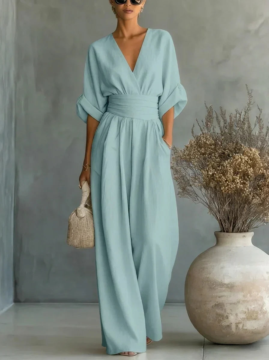 Leandra Essential Jumpsuit with V-Neck