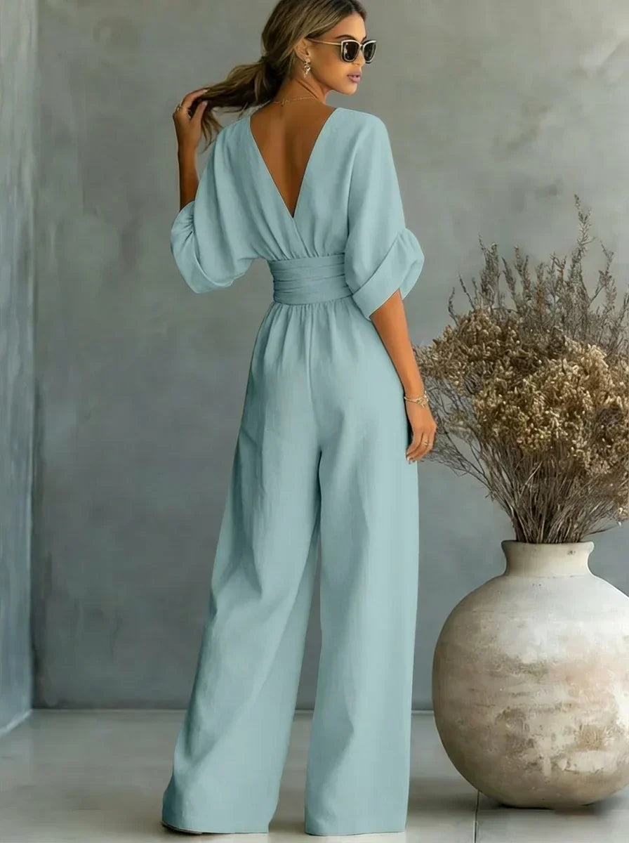 Leandra Essential Jumpsuit with V-Neck