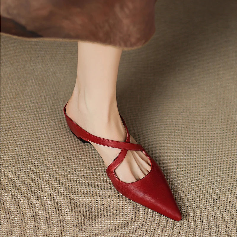 Soraya™ | Genuine Leather Mules