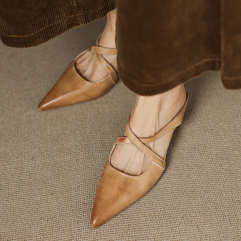 Soraya™ | Genuine Leather Mules