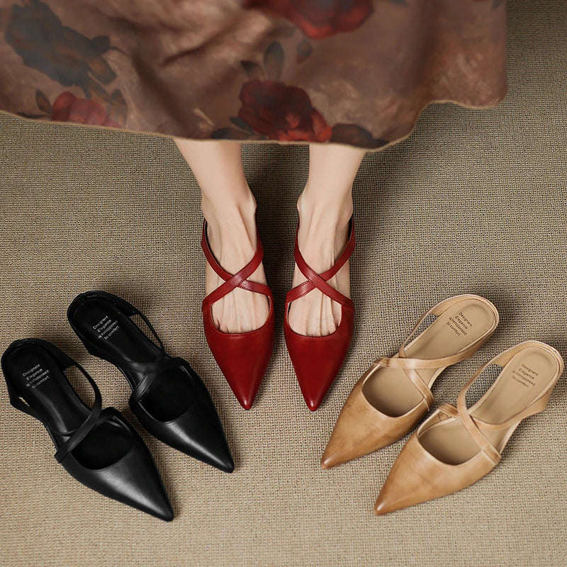 Soraya™ | Genuine Leather Mules