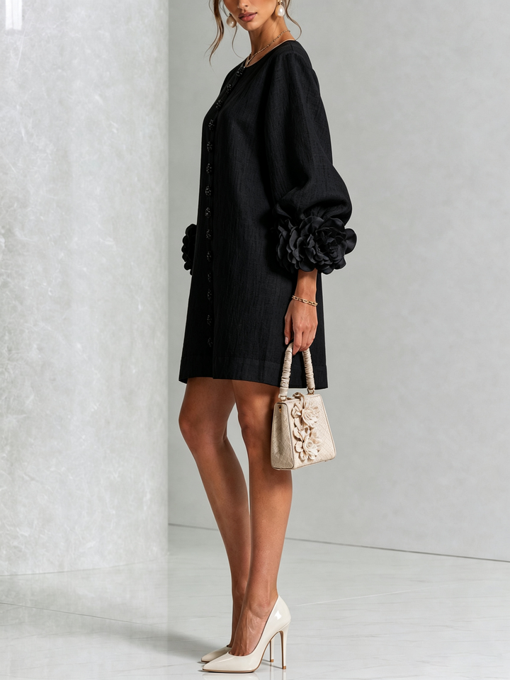 Florence™ | Floral Button-Down Mini Dress