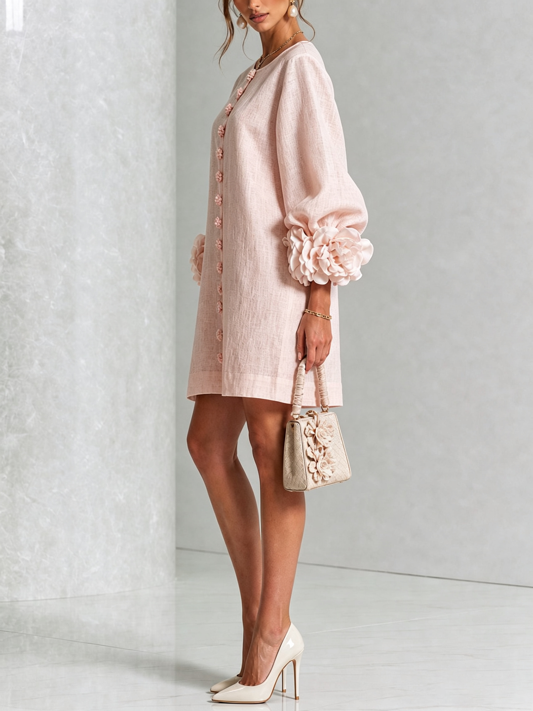 Florence™ | Floral Button-Down Mini Dress