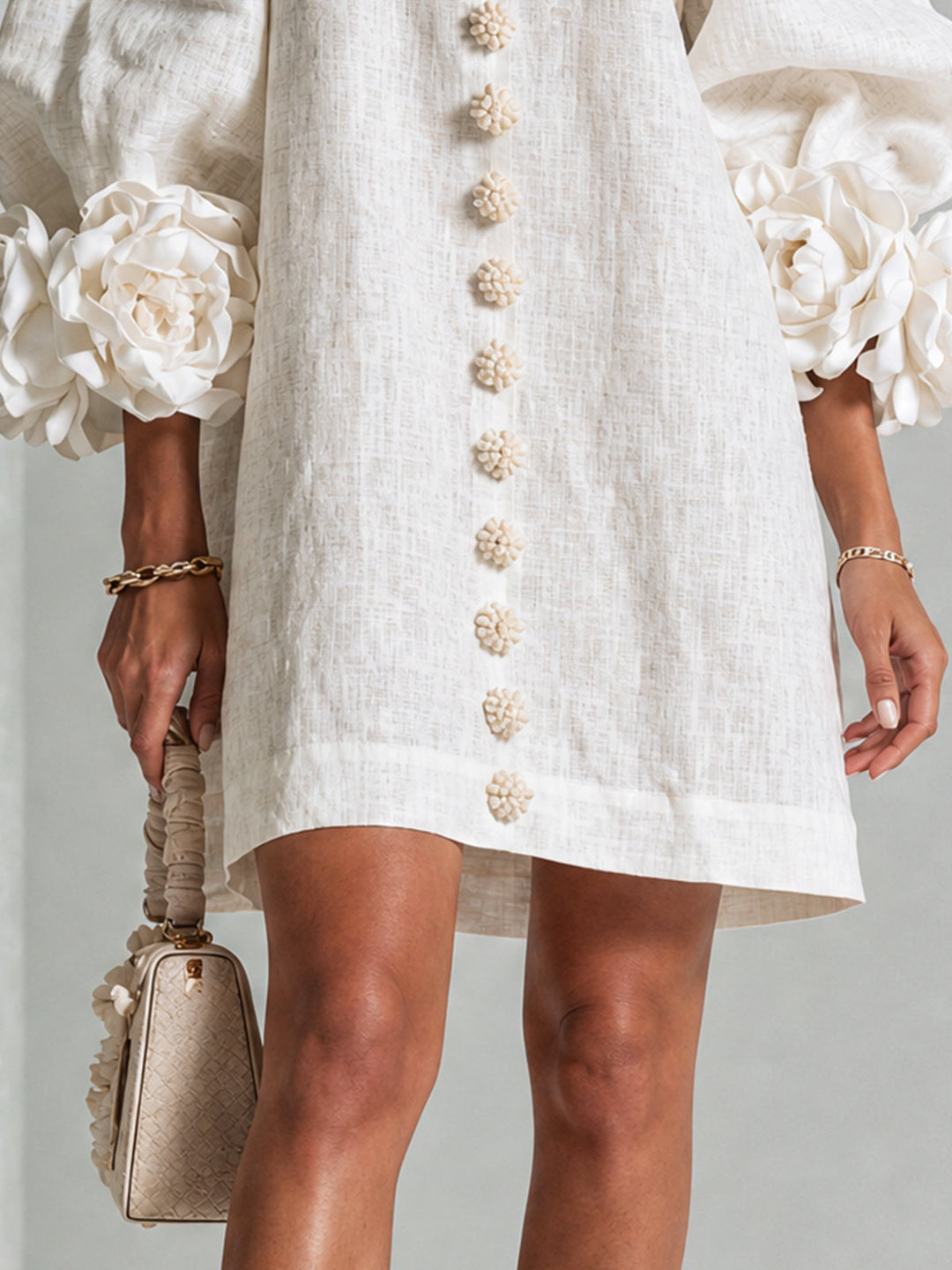 Florence™ | Floral Button-Down Mini Dress