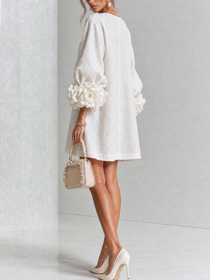 Florence™ | Floral Button-Down Mini Dress