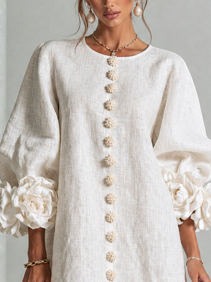 Florence™ | Floral Button-Down Mini Dress