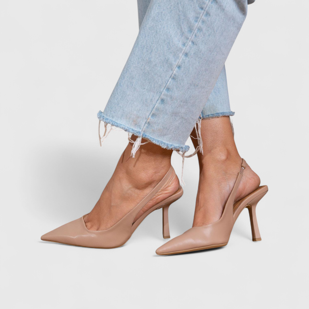 Feminine Orthopedic Leather Heels