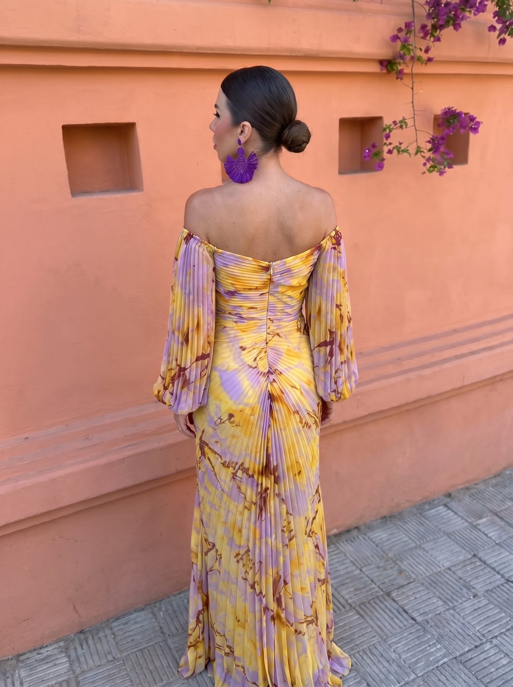 Kristin | Elegant Deep V-Neck Dress