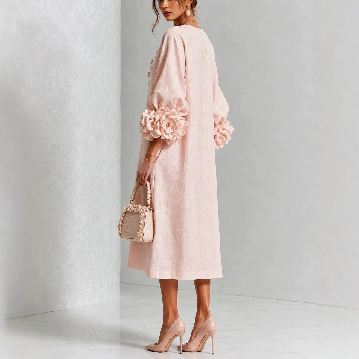 Georgia™ | Rose Cuff A-Line Dress