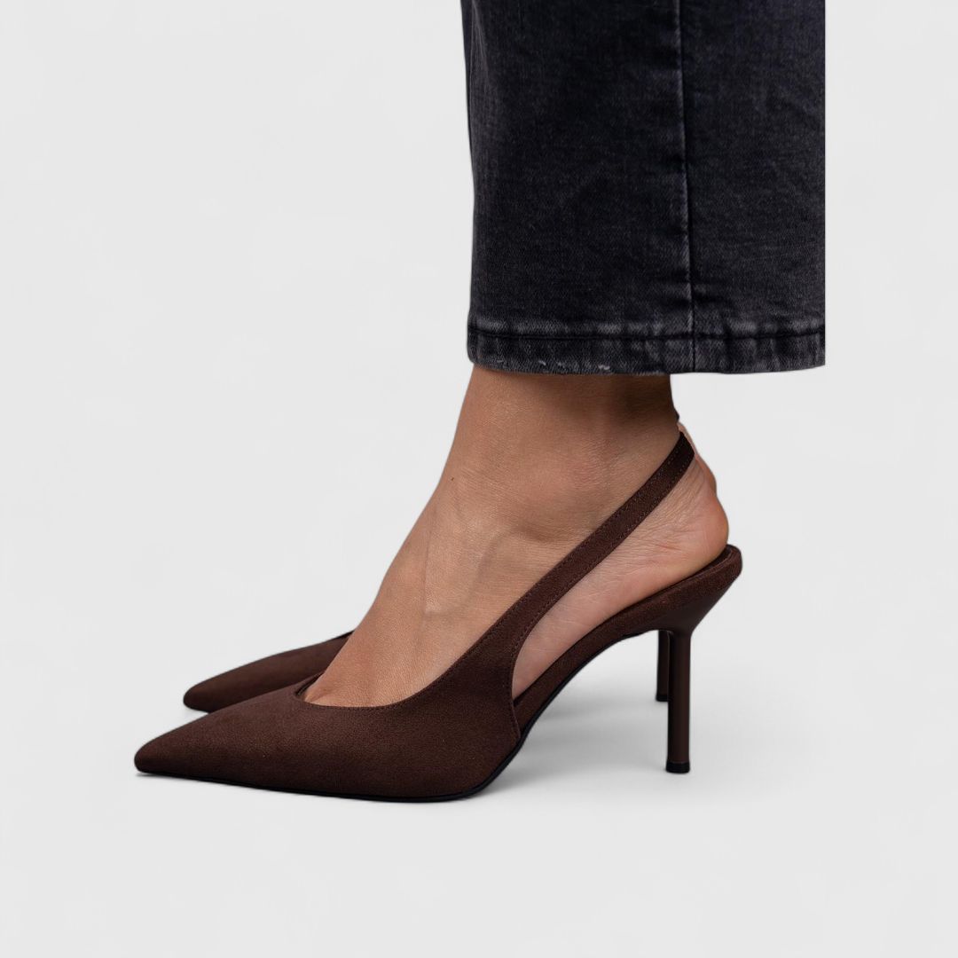 Feminine Orthopedic Leather Heels