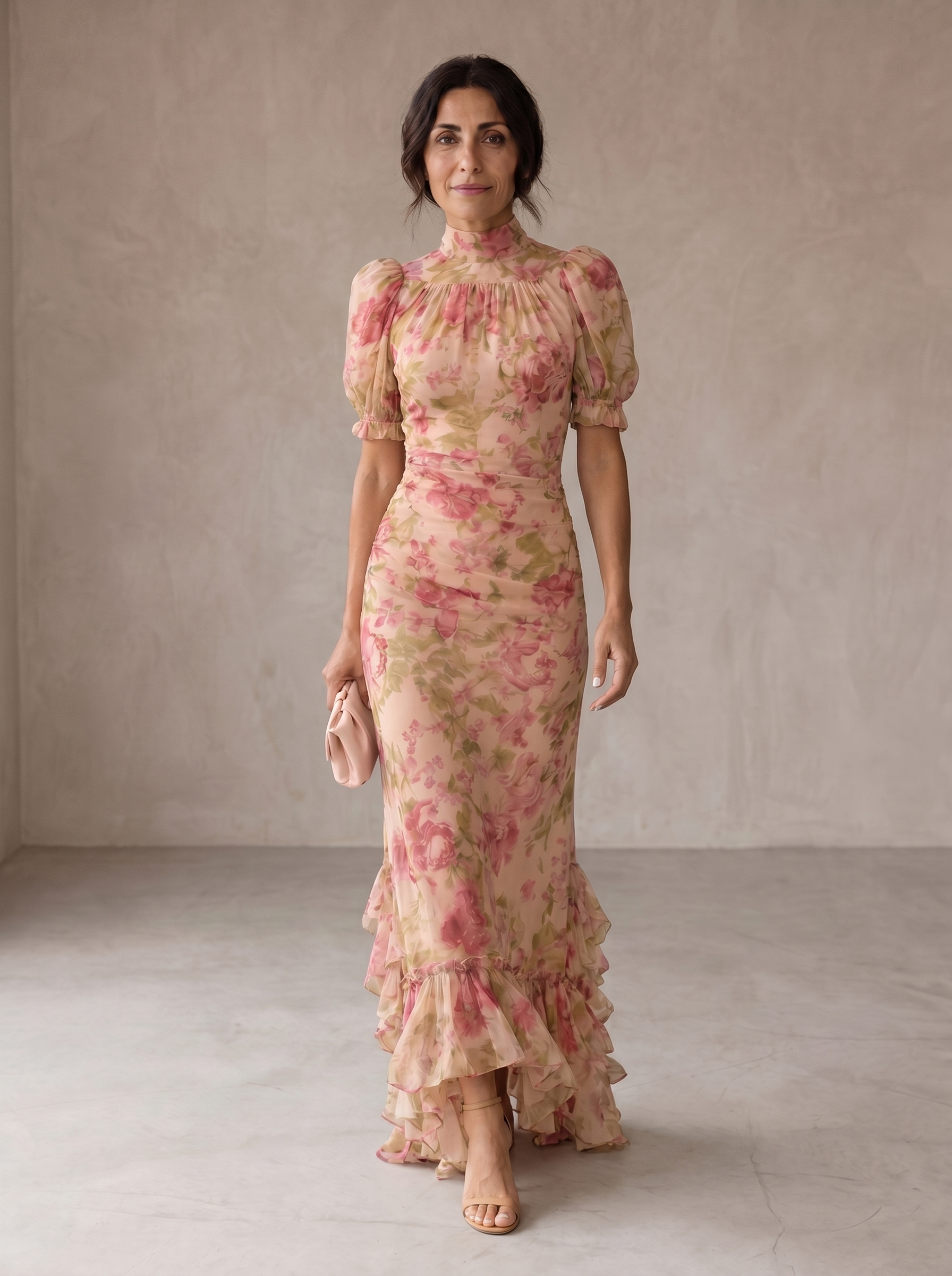 Rosario | Floral Chiffon Maxi Dress