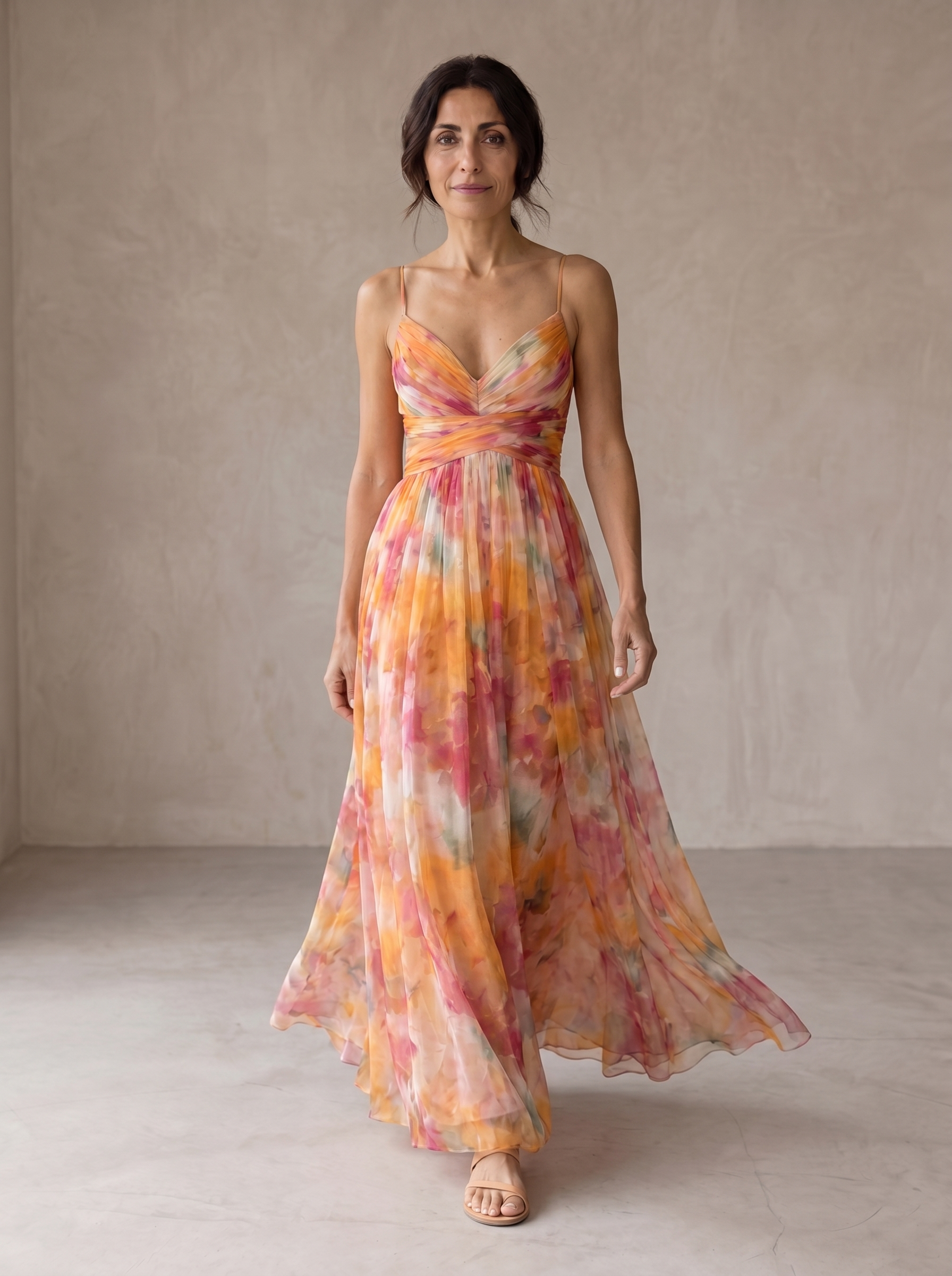 Giselle | Enchanting Floral Print Maxi Dress