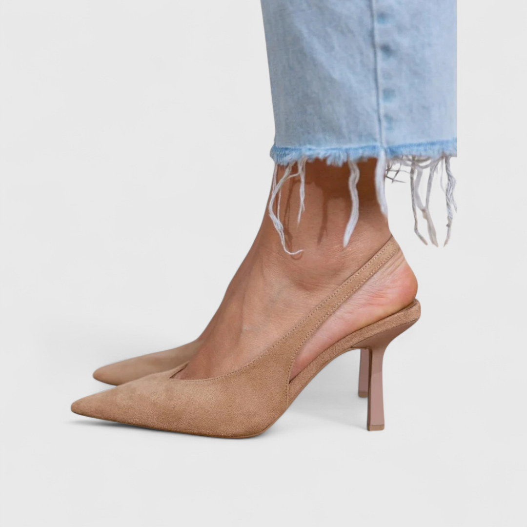 Feminine Orthopedic Leather Heels