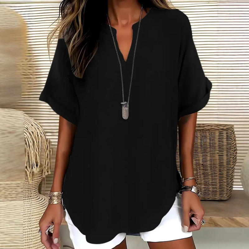 Livia™ | Airy V-Neck Blouse