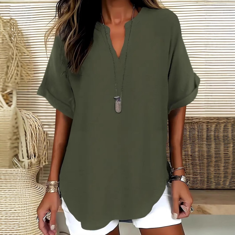 Livia™ | Airy V-Neck Blouse