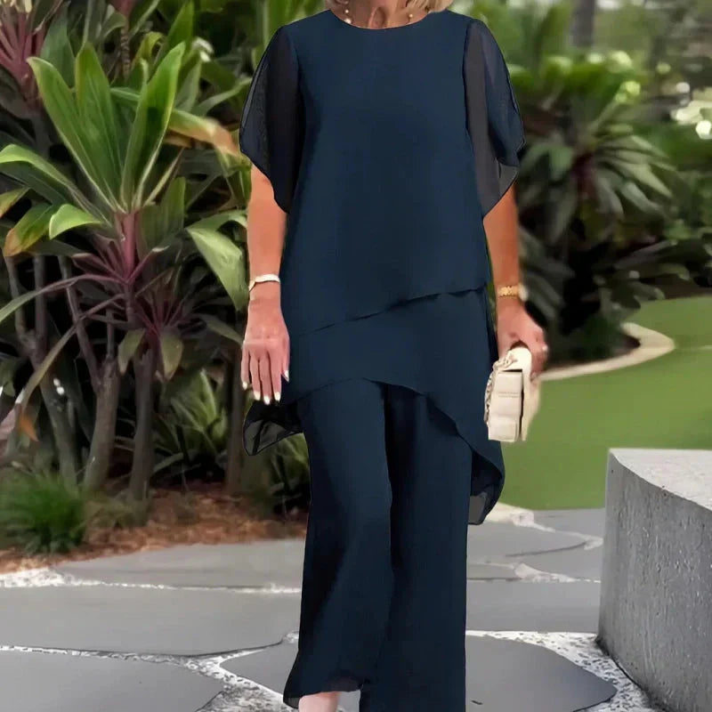 Beverly | Elegant Asymmetrical Two Piece Set