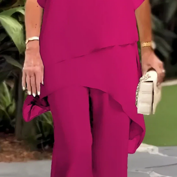 Beverly | Elegant Asymmetrical Two Piece Set