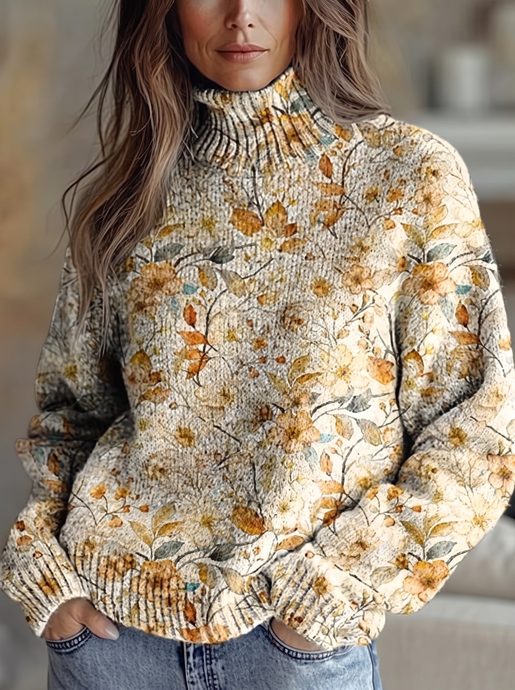 Wrenna™ | Autumn Meadow Turtleneck